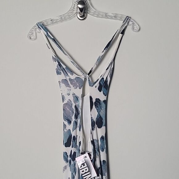NWT Geebin Maxi Dress XS BodyCon Backless Sexy Stretchy Long Mermaid Rosa Acosta - Picture 7 of 13